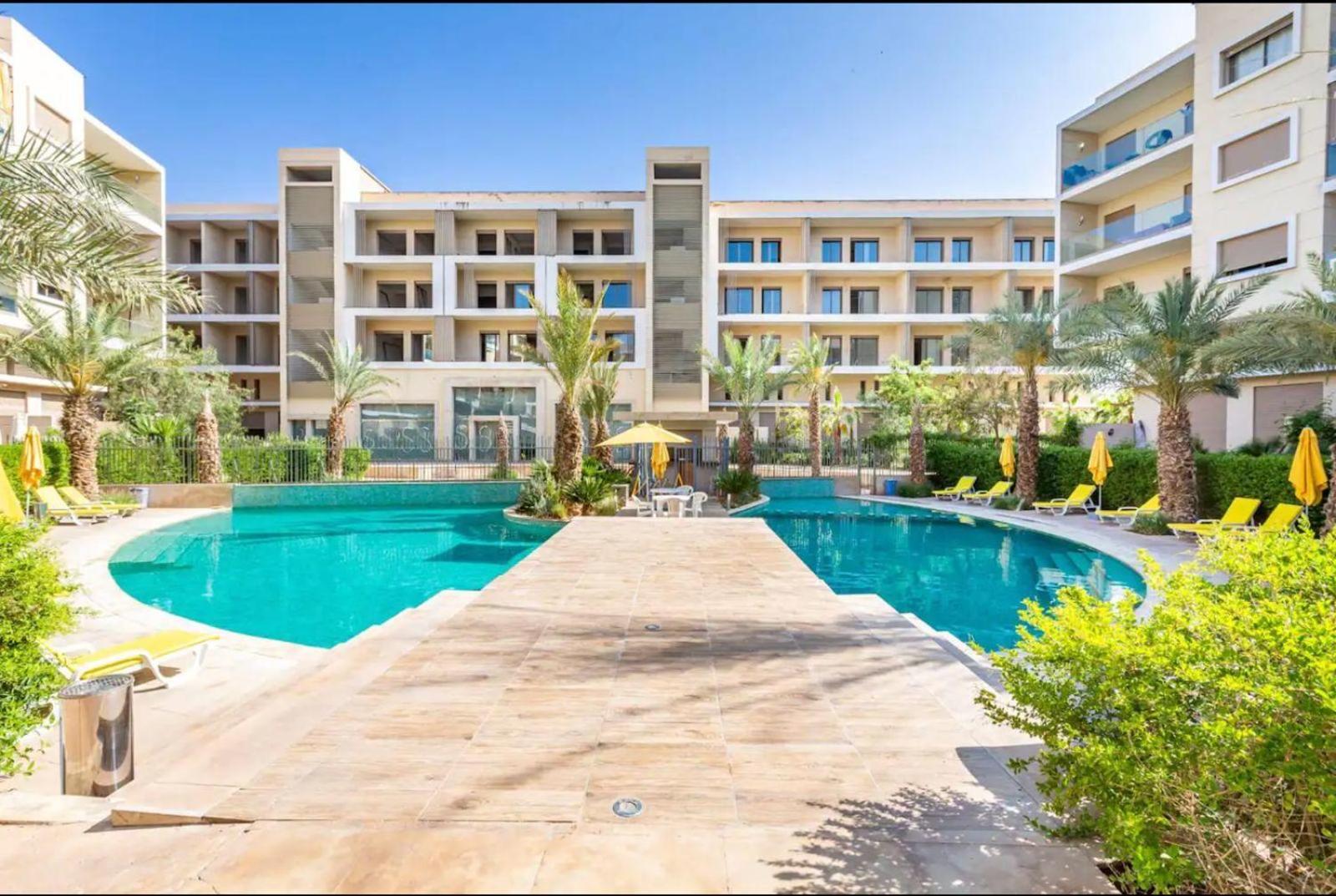 Appartement Luxueux Avec Piscine 10 Minutes Du Centre Ville Marrákes Kültér fotó